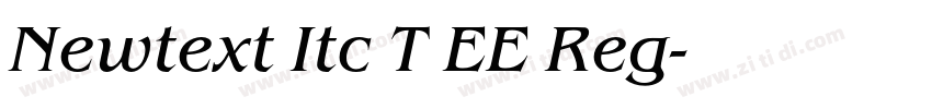 Newtext Itc T EE Reg字体转换
